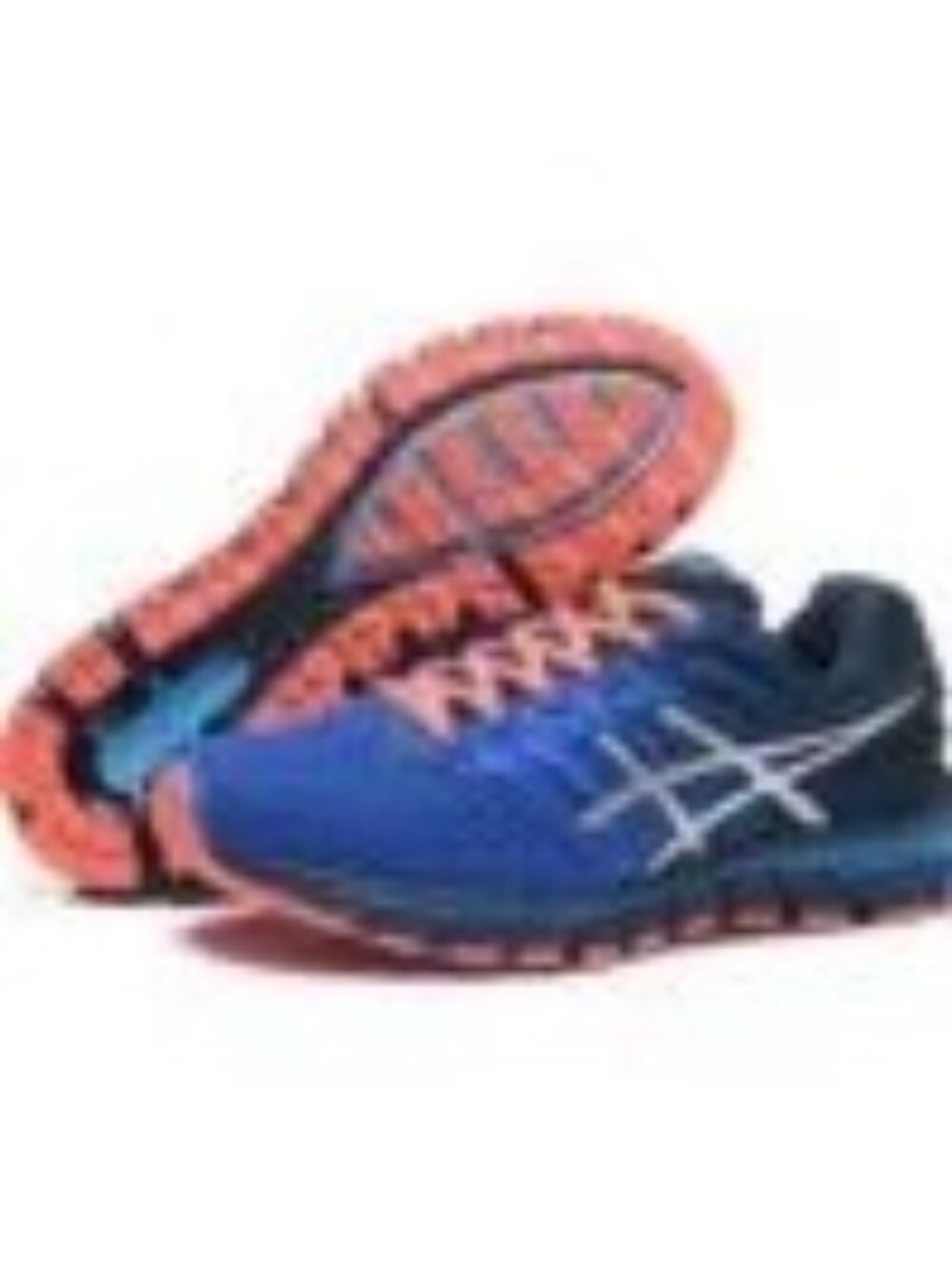 Asics Gel-Quantum 180 Running Shoes Size 10 Blue Orange Synthetic Fiber T6G2N - Picture 5 of 8